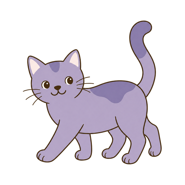 Illustrazione della testa di un gatto