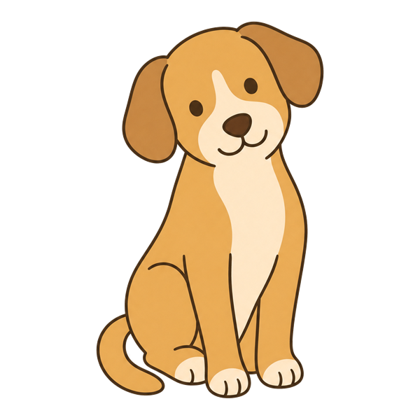 Illustrazione della testa di un cane